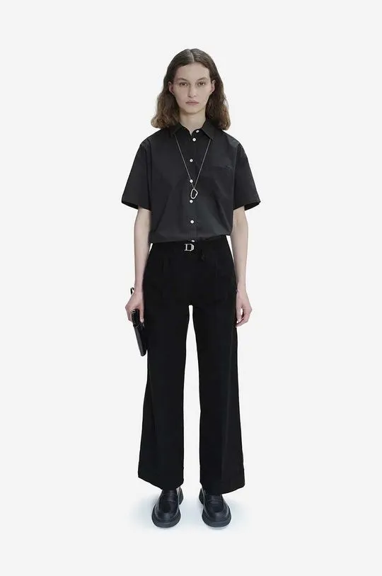 A.P.C. cotton trousers black color