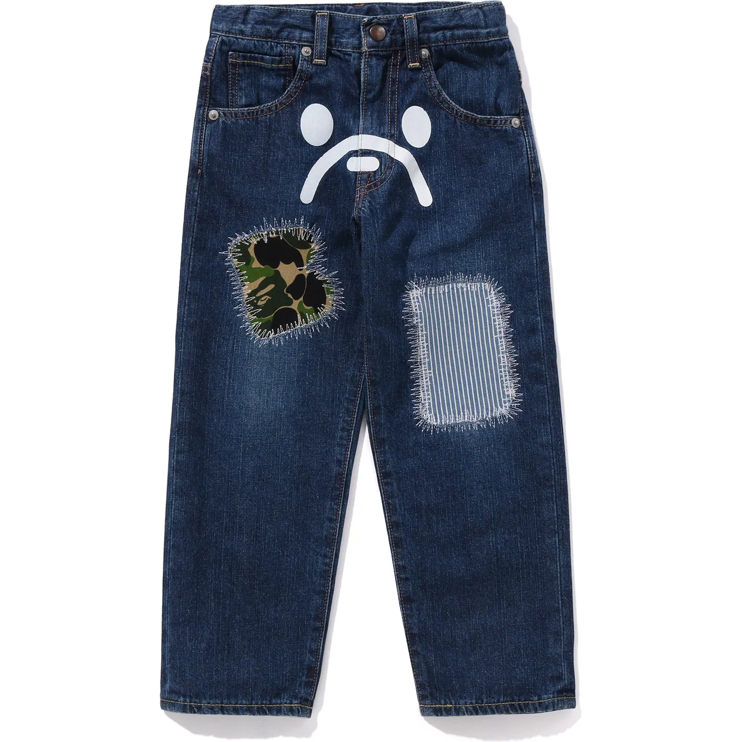 BABY MILO ABC CAMO PATCH DAMAGED DENIM PANTS KIDS