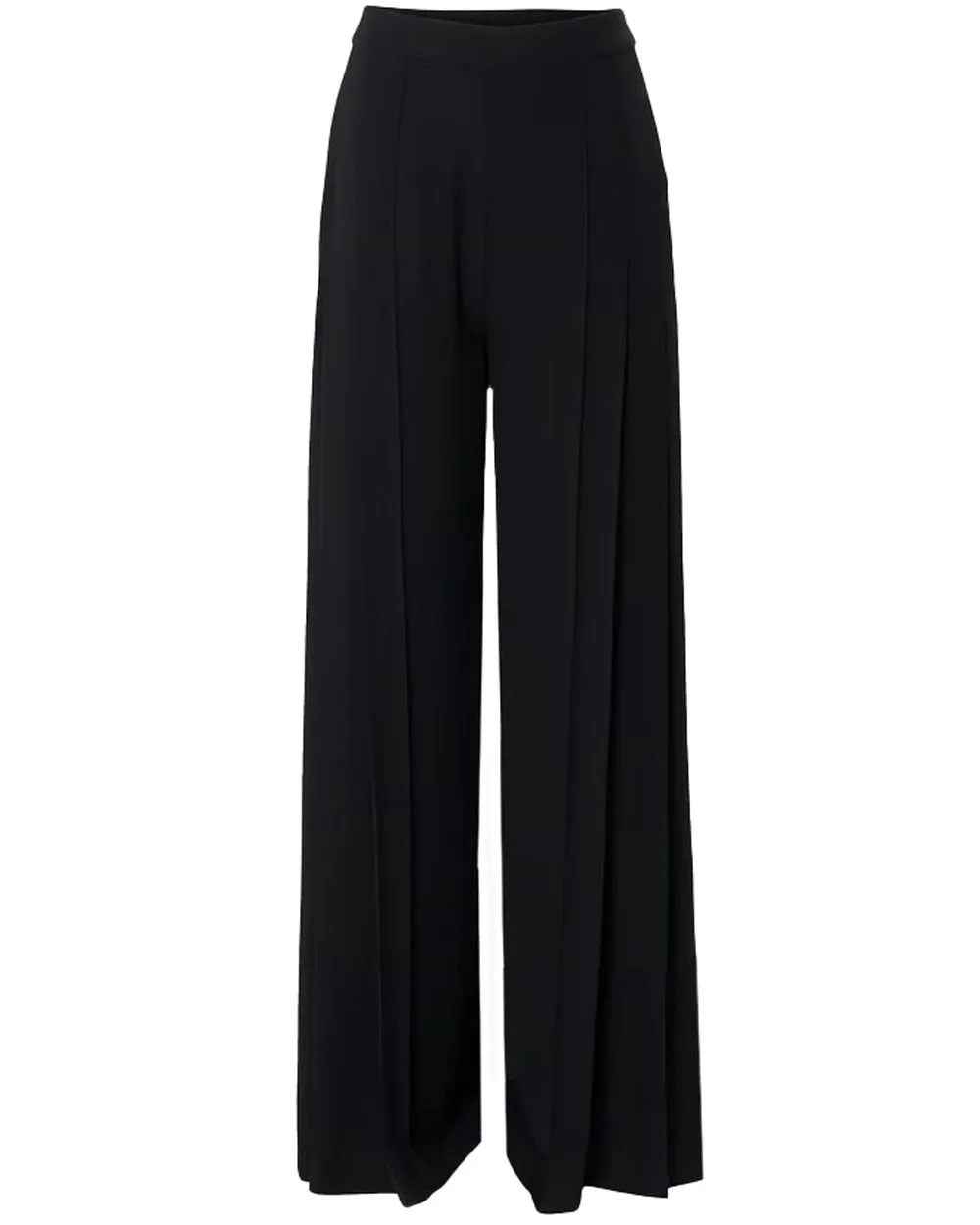 Black Pearl Pleated Wide Leg Pant