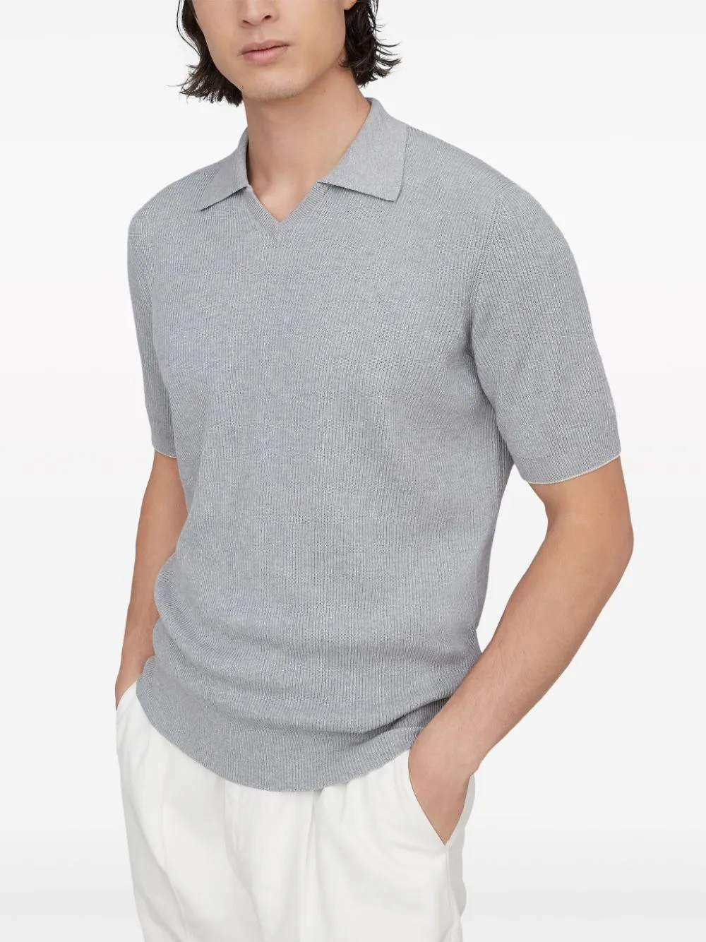 Brunello Cucinelli T Shirts And Polos Light Grey