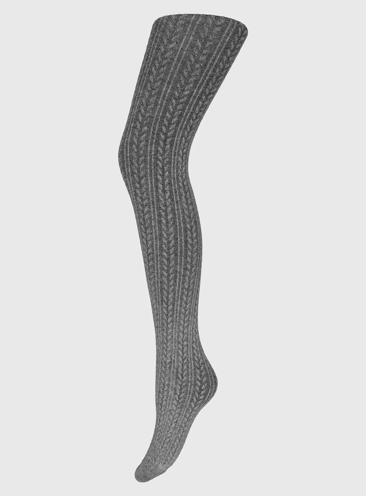 Buy Grey Cable Knit Tights - L | Tights | Tu