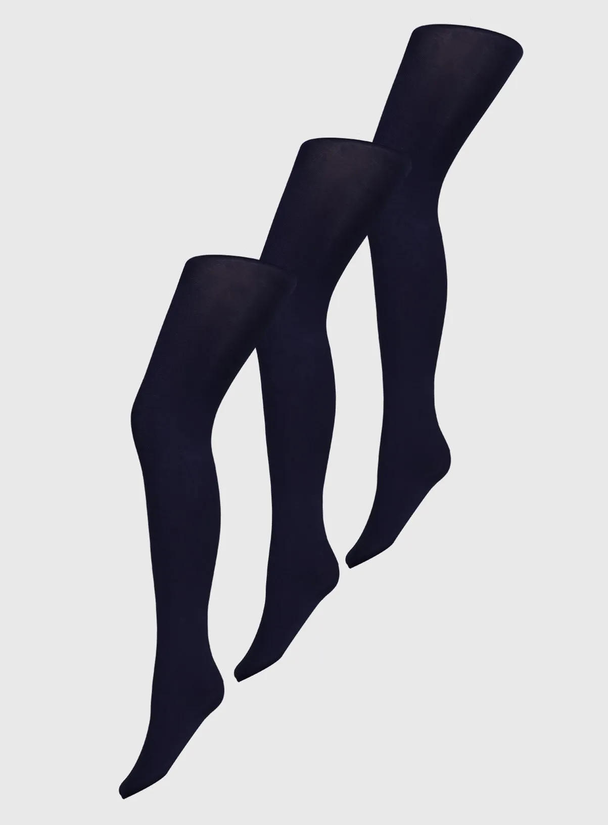 Buy Navy 100 Denier Opaque Tights 3 Pack L | Tights | Tu