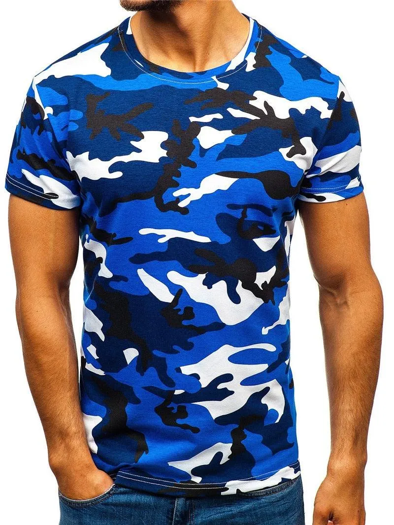 Camo Pattern Outdoor Sporty T-Shirt