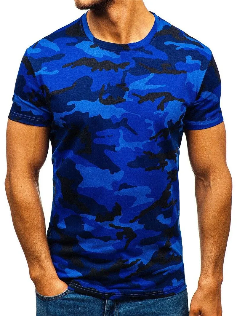 Camo Pattern Outdoor Sporty T-Shirt