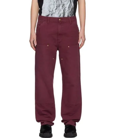 Carhartt Burgundy Double Knee Cargo Pants