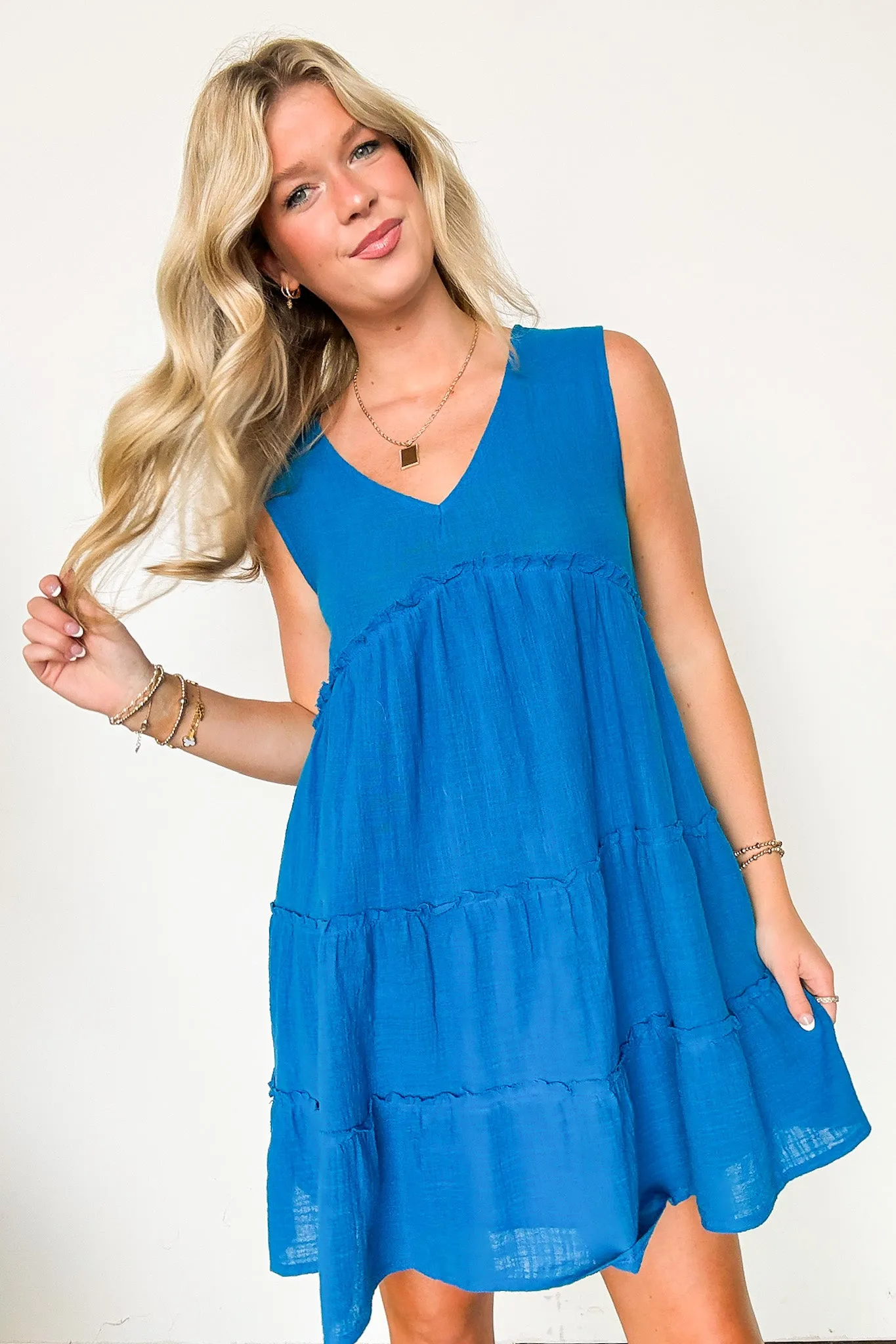 Caspian Flowy V-Neck Dress