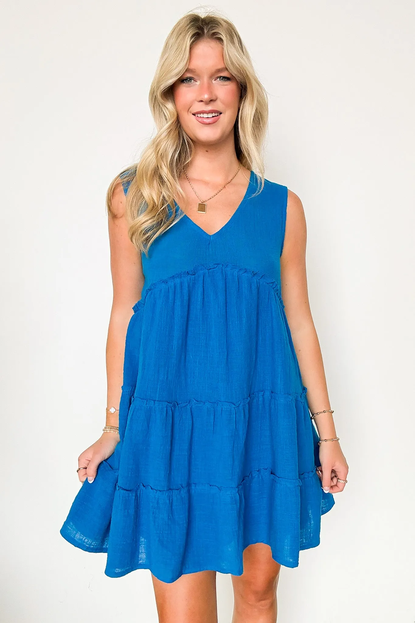 Caspian Flowy V-Neck Dress