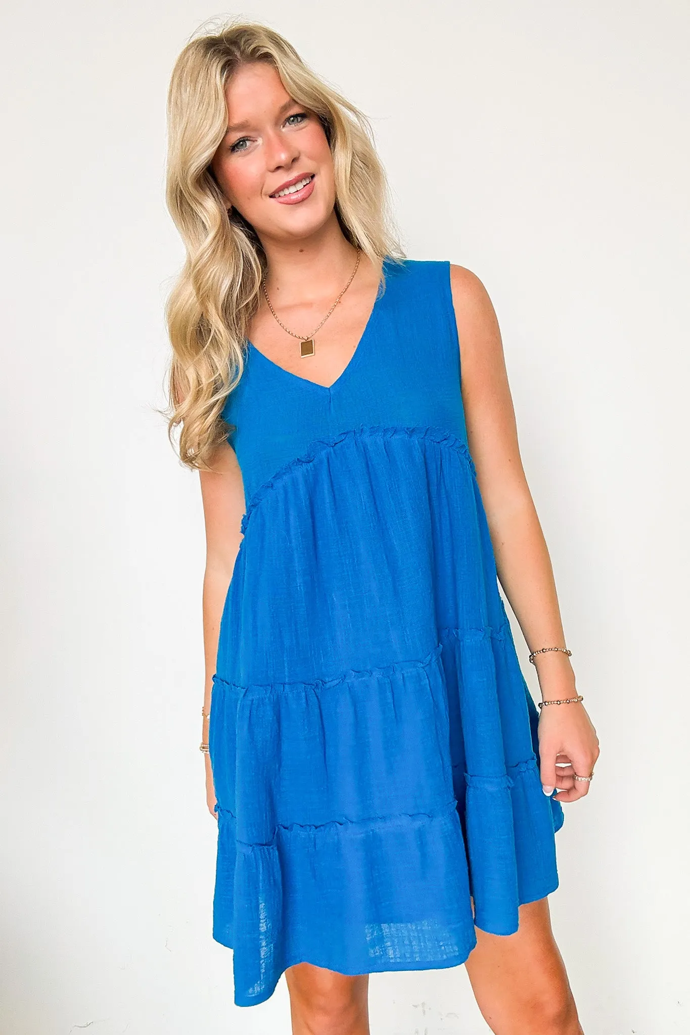 Caspian Flowy V-Neck Dress