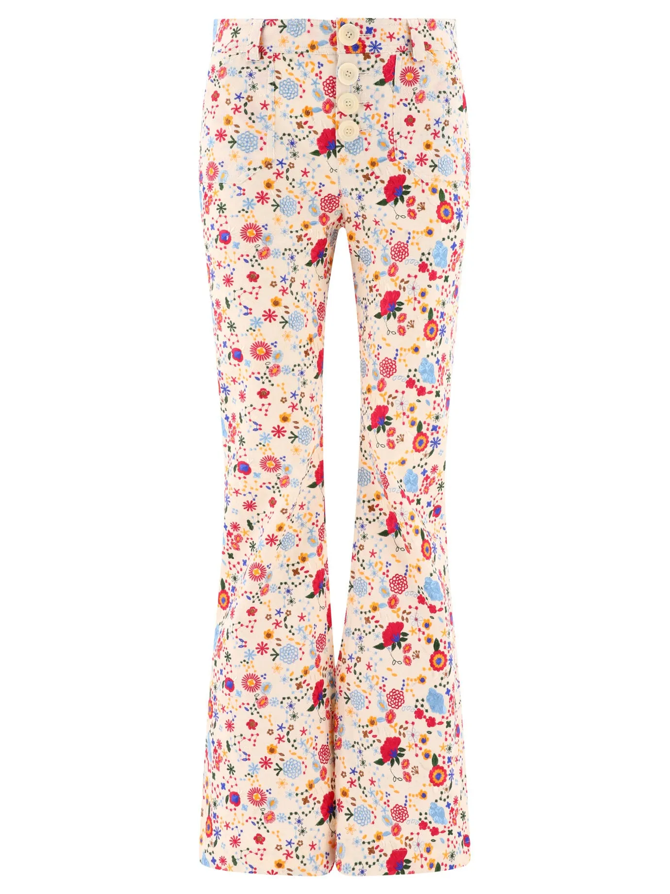 CHARLOTTE EMBROIDERED TROUSERS