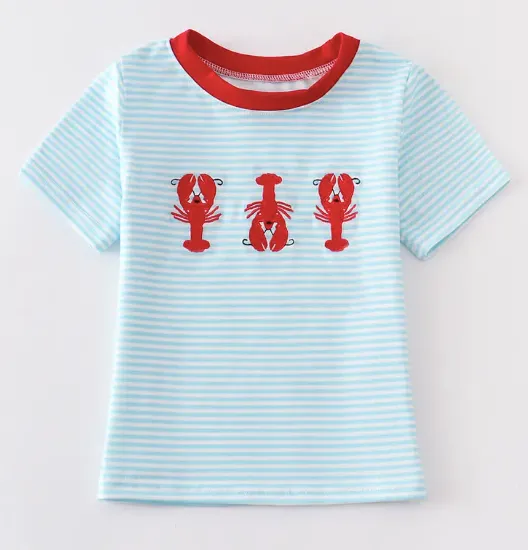 Crawfish Embroidered Kid's Shirt