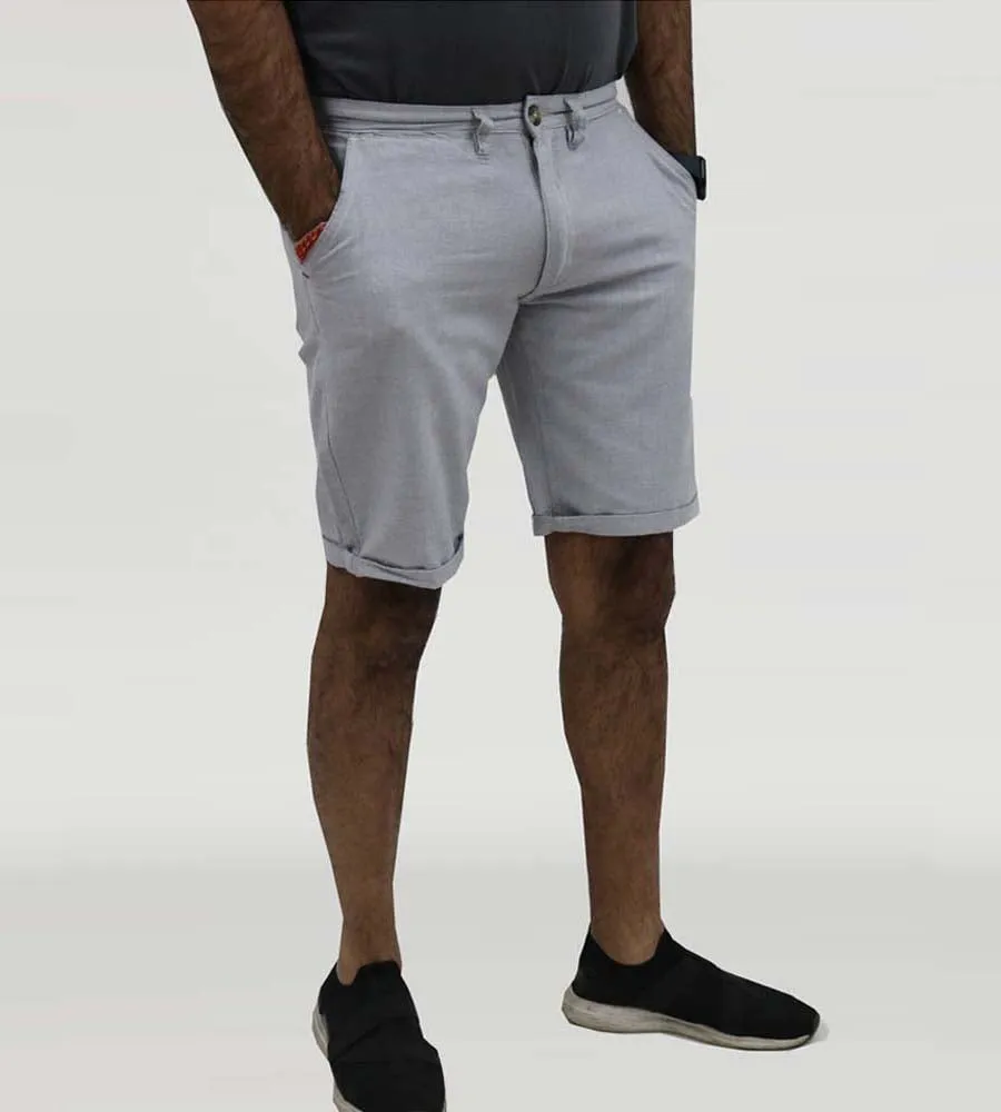 D555 Mens Grey Oxford Chino Shorts (NEWGATE)