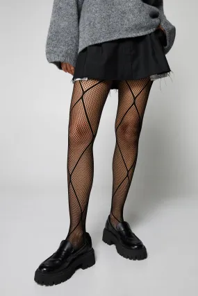 Diamond Fishnet Tights