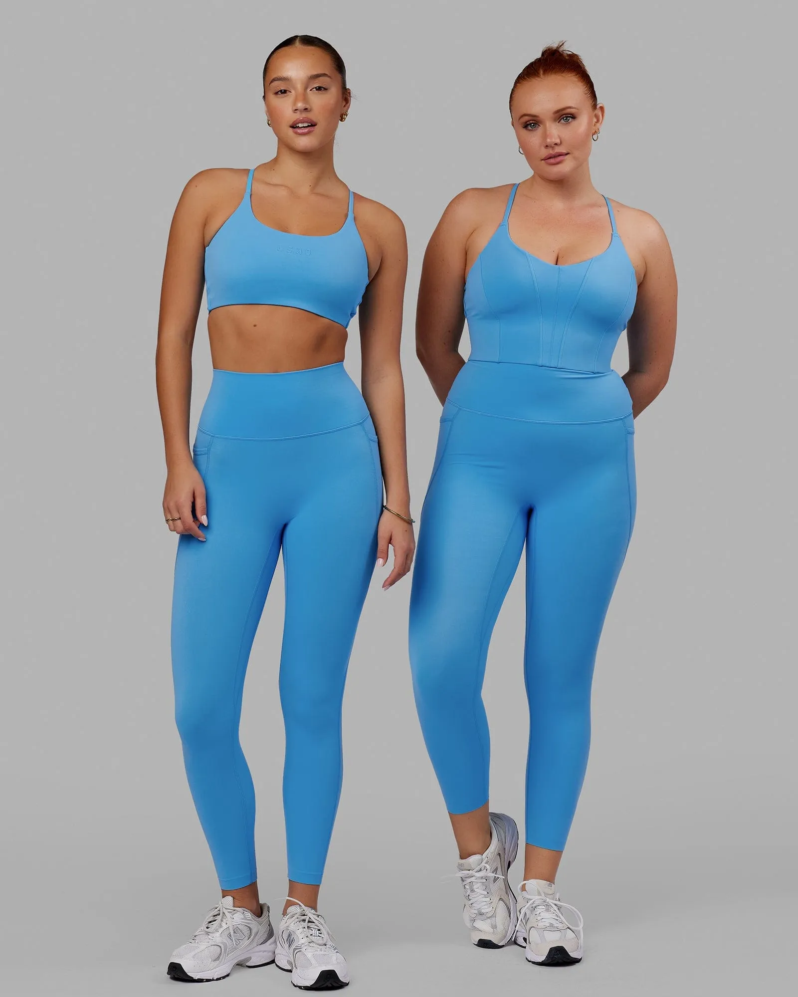 Elixir 7/8 Leggings With Pockets - Azure Blue