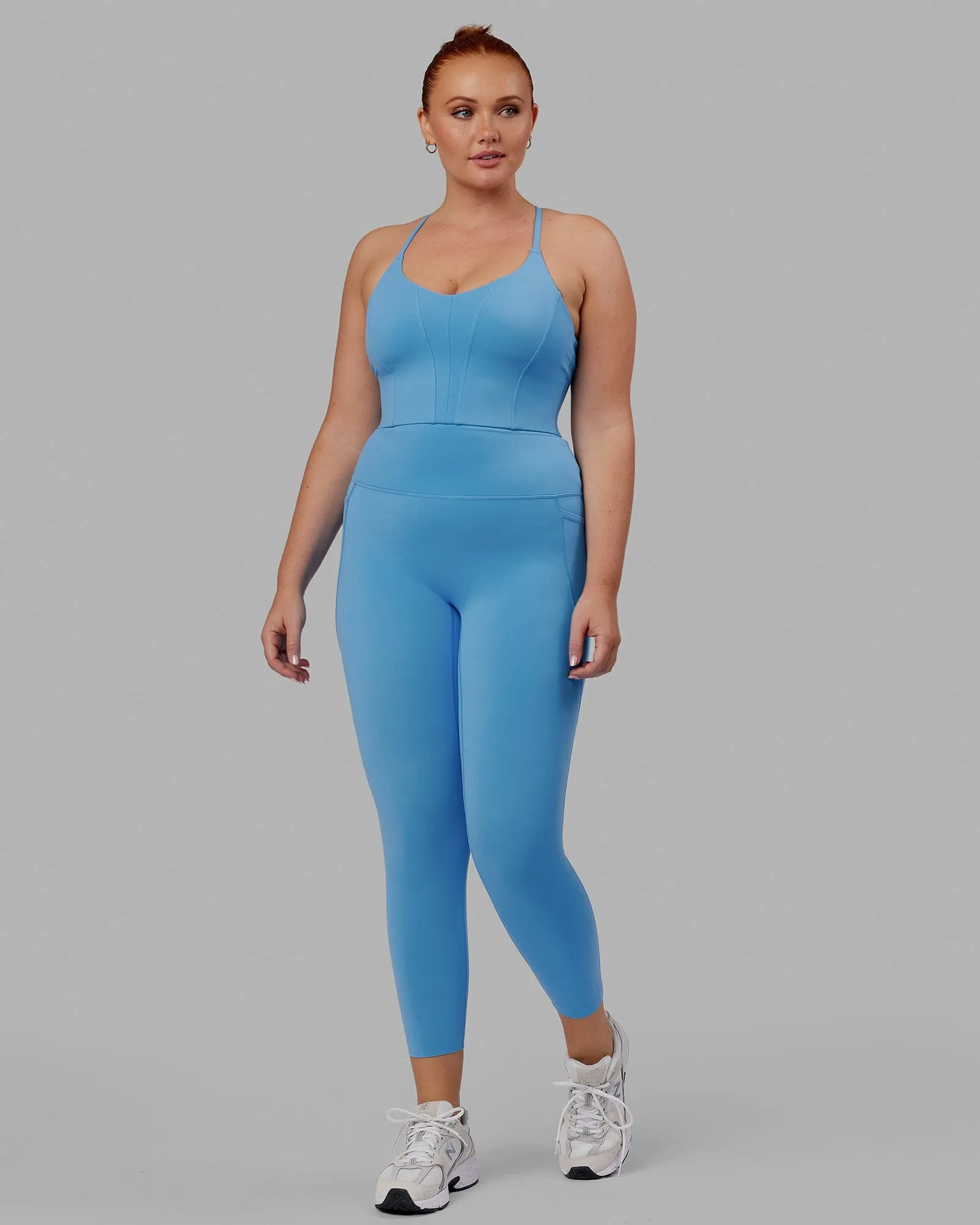 Elixir 7/8 Leggings With Pockets - Azure Blue