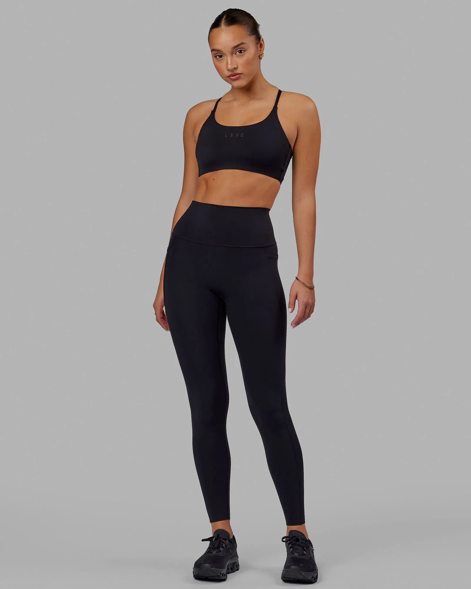 Elixir Full Length Leggings With Pockets - Black