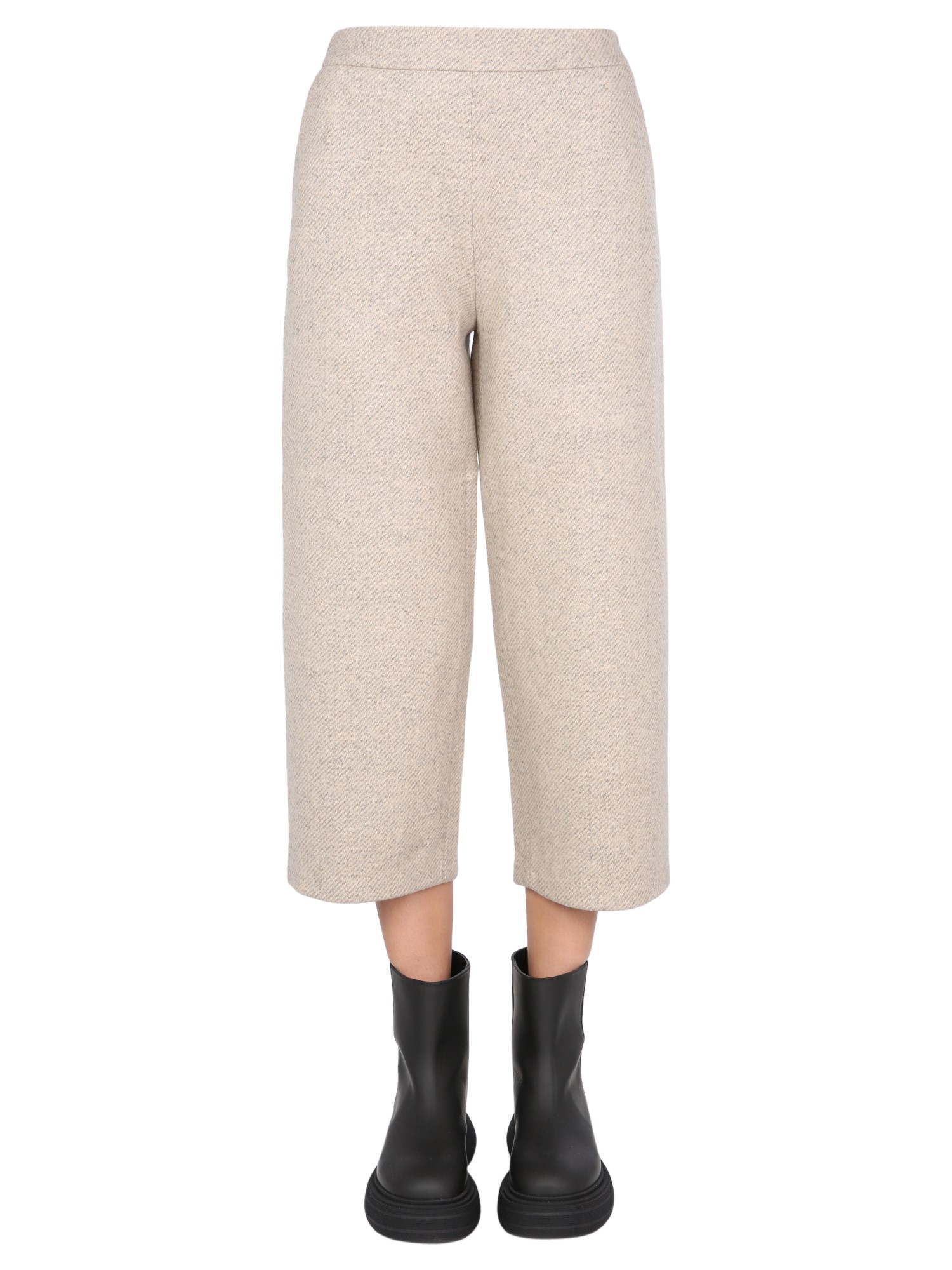 FABIANA FILIPPI    WOOL, SILK AND CASHMERE TWEED CROPPED PANTS