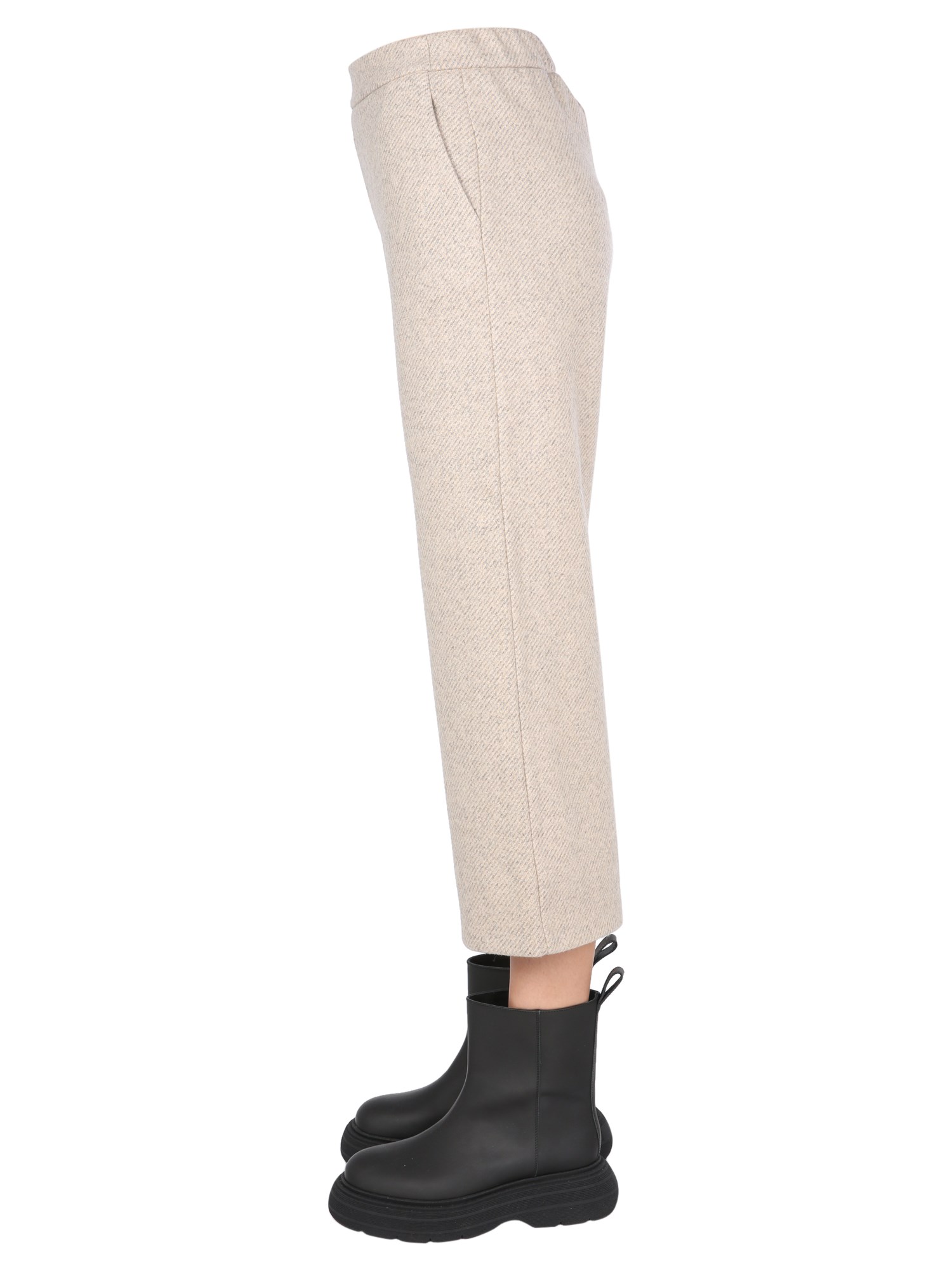 FABIANA FILIPPI    WOOL, SILK AND CASHMERE TWEED CROPPED PANTS