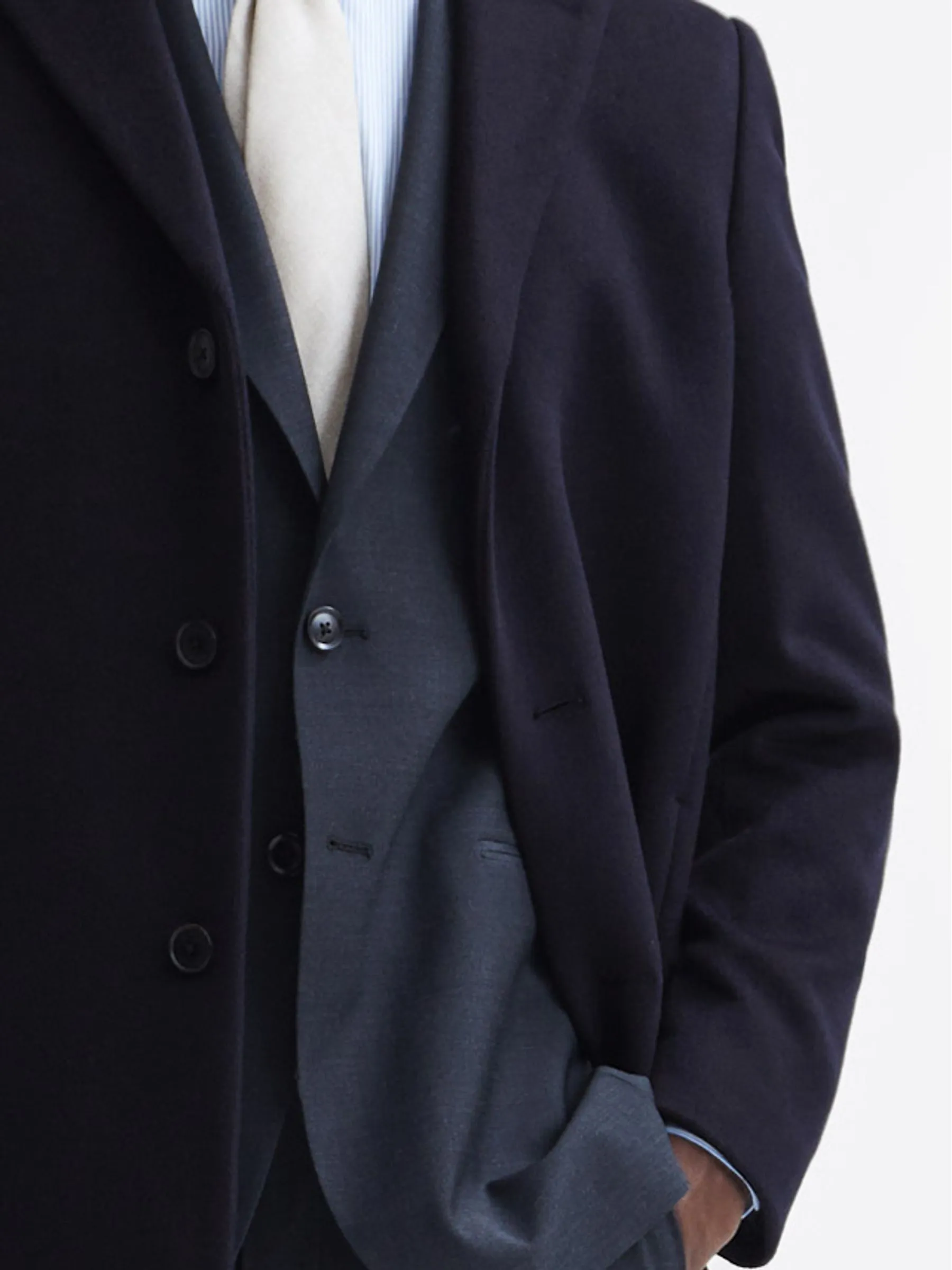 Gable Wool-blend Epsom Overcoat