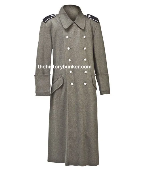 German M40 Field Grey Overcoat - For Hire