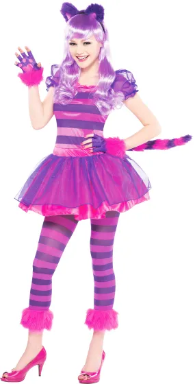 Girls Animal Book Day Cheshire Cat Costume