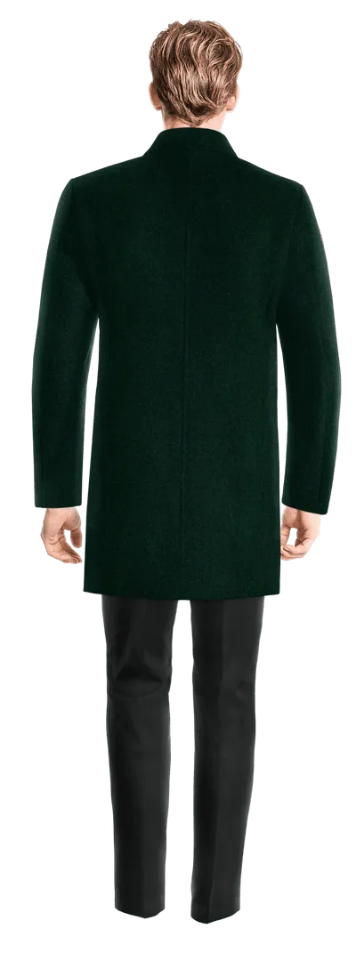 Green Double breasted overcoat