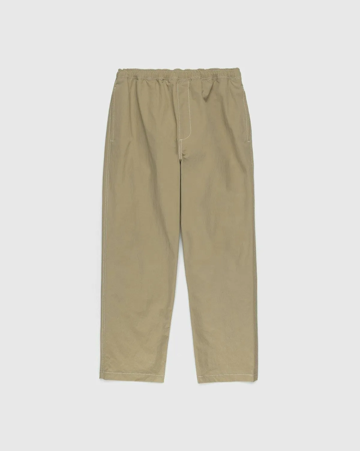 Highsnobiety – Contrast Brushed Nylon Elastic Pants Beige | Highsnobiety Shop