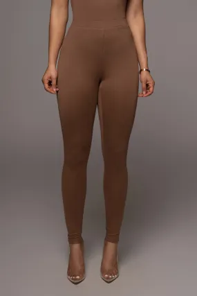 Jluxbasix Pecan Soft Leggings