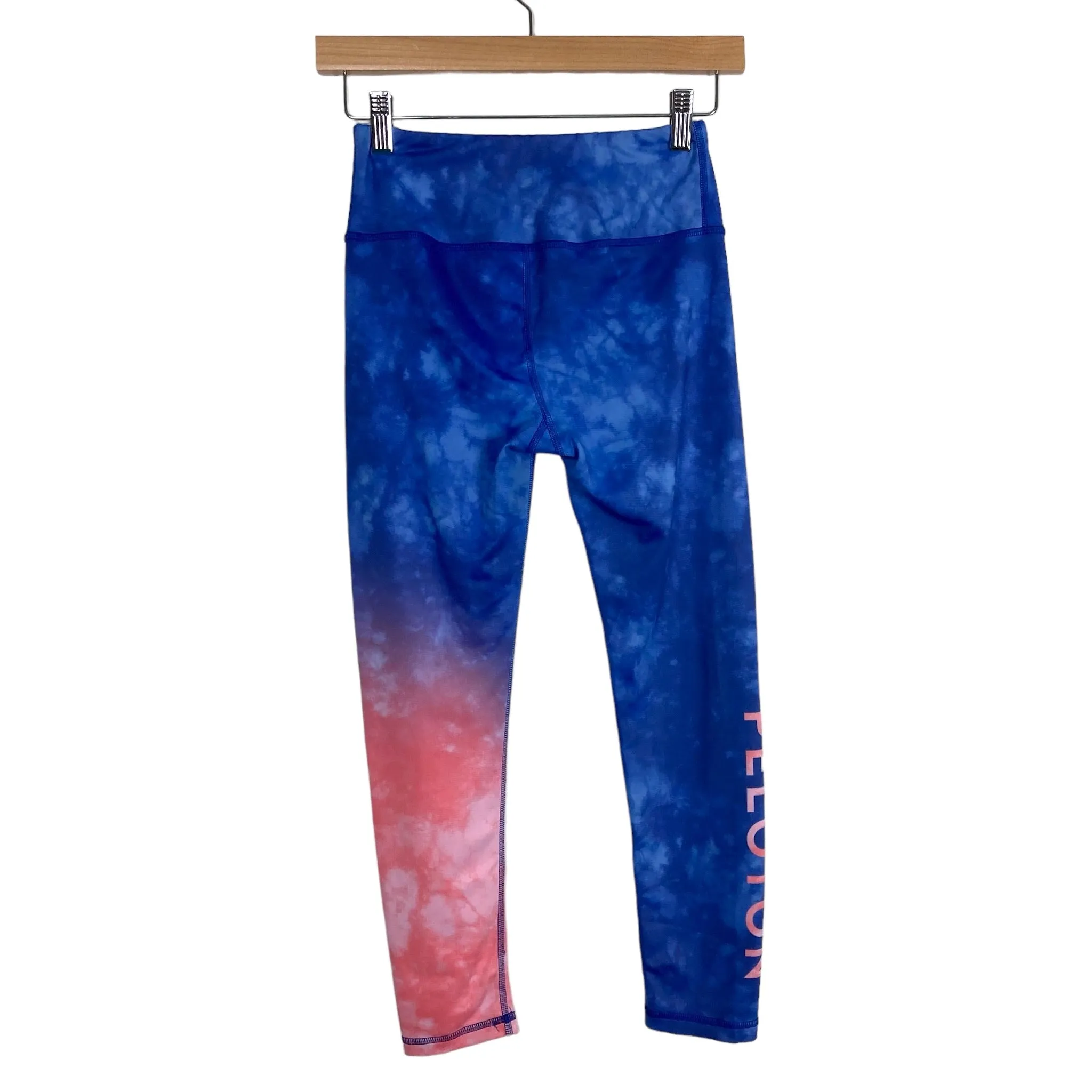 Kali Blue and Pink Pelaton 7/8 Leggings- Size S (Inseam 23”)