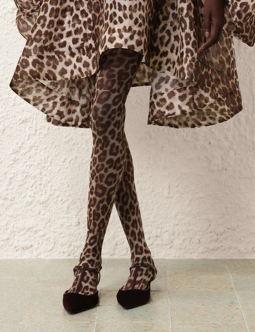 Leopard Print Tights