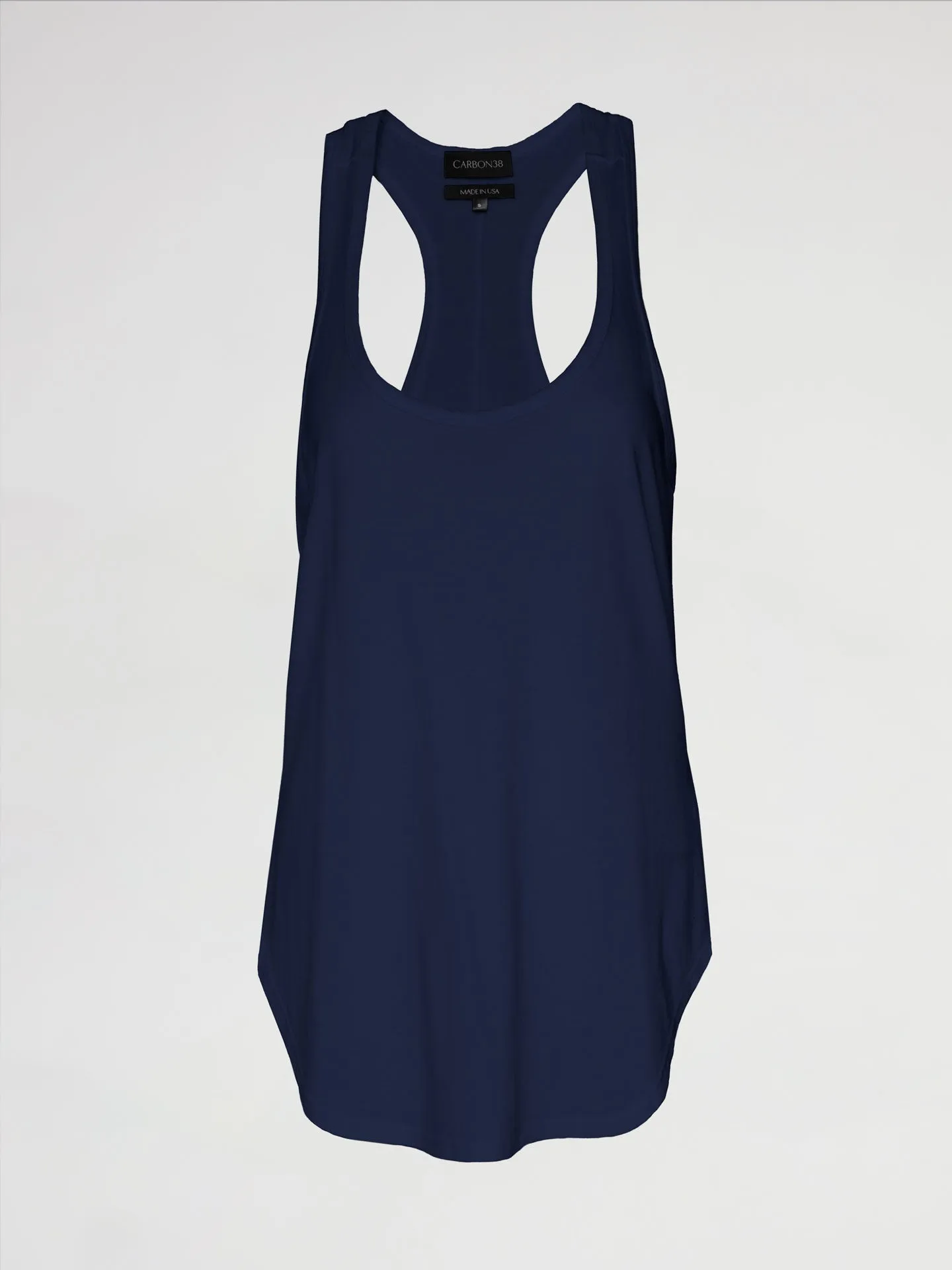 Long RacerBack Tank - Navy Blazer