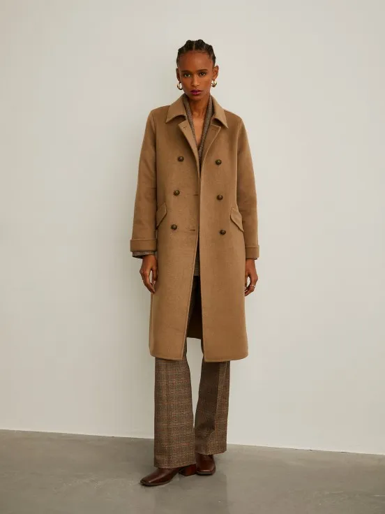 Long wool overcoat