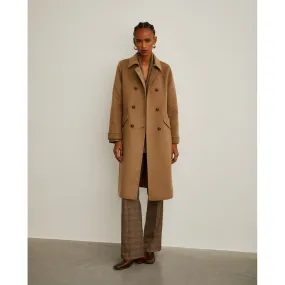 Long wool overcoat