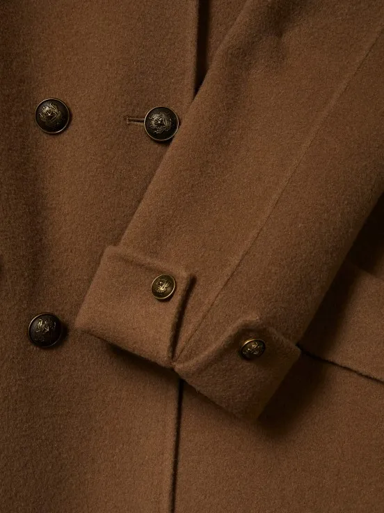 Long wool overcoat