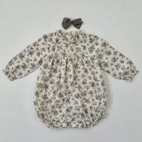 Louisiella Floral Cotton Romper: 12 Months