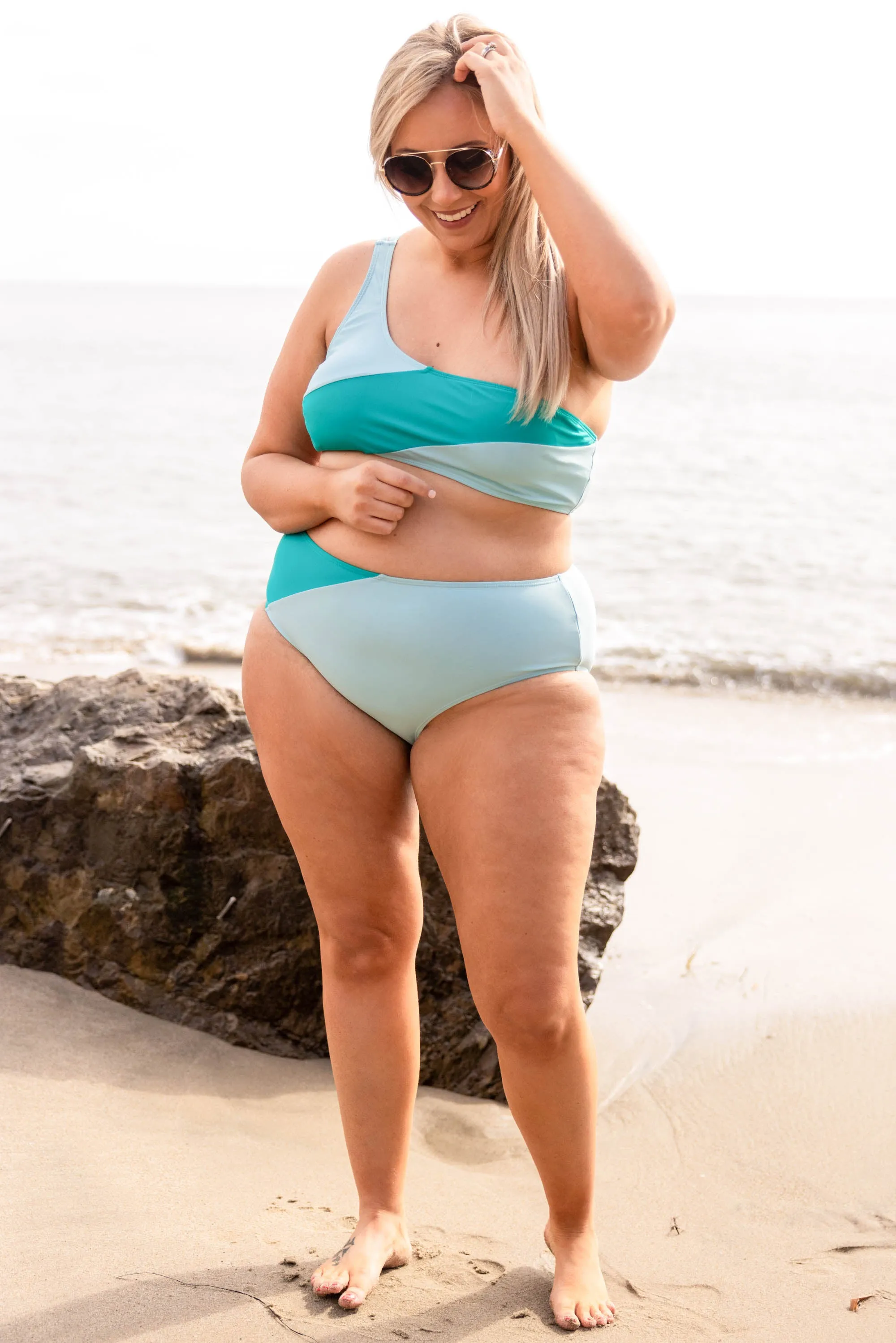 Love On The Horizon Swim Top, Mint