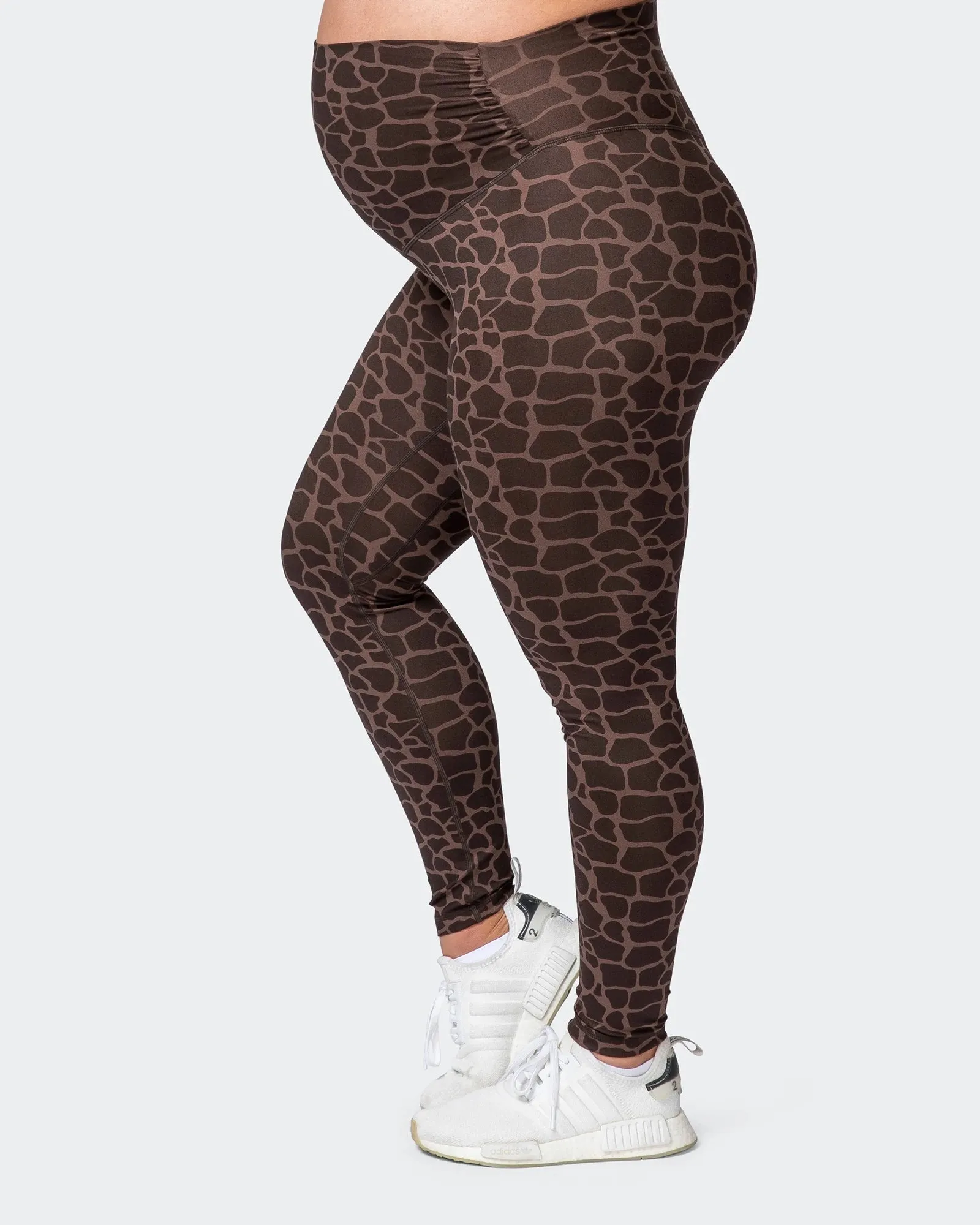 Maternity Everyday Leggings - Tonal Giraffe Print