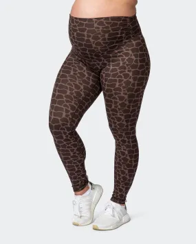 Maternity Everyday Leggings - Tonal Giraffe Print