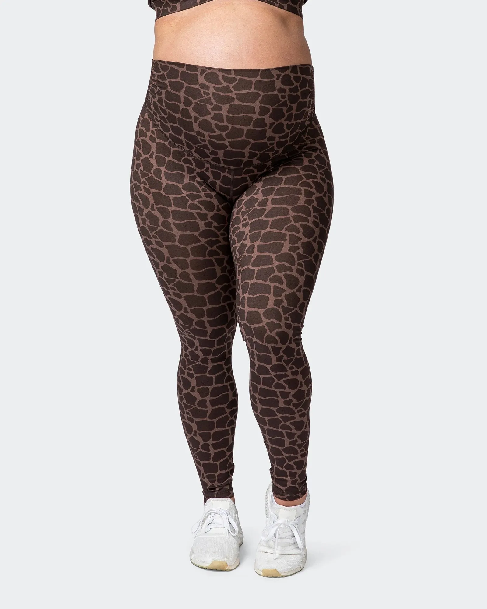 Maternity Everyday Leggings - Tonal Giraffe Print