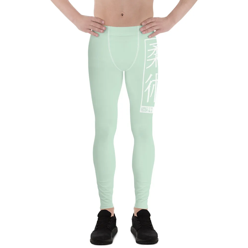 Men's Athletic Workout Leggings For Jiu Jitsu 011 - Surf Crest