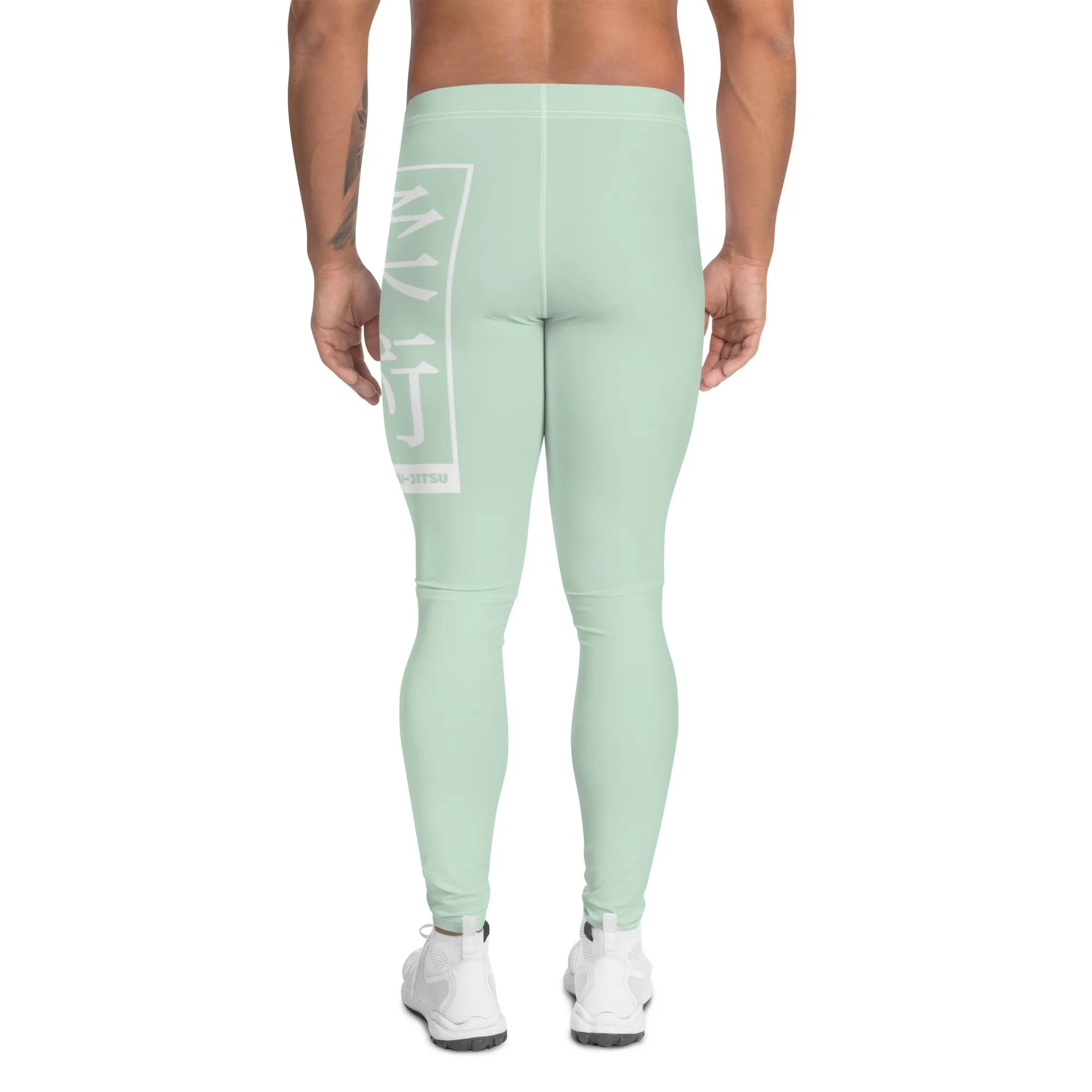 Men's Athletic Workout Leggings For Jiu Jitsu 011 - Surf Crest