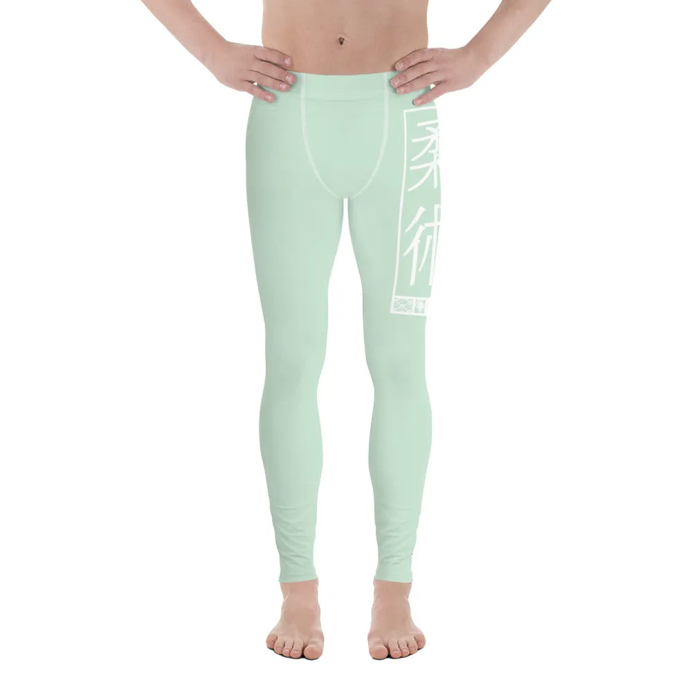 Men's Athletic Workout Leggings For Jiu Jitsu 011 - Surf Crest