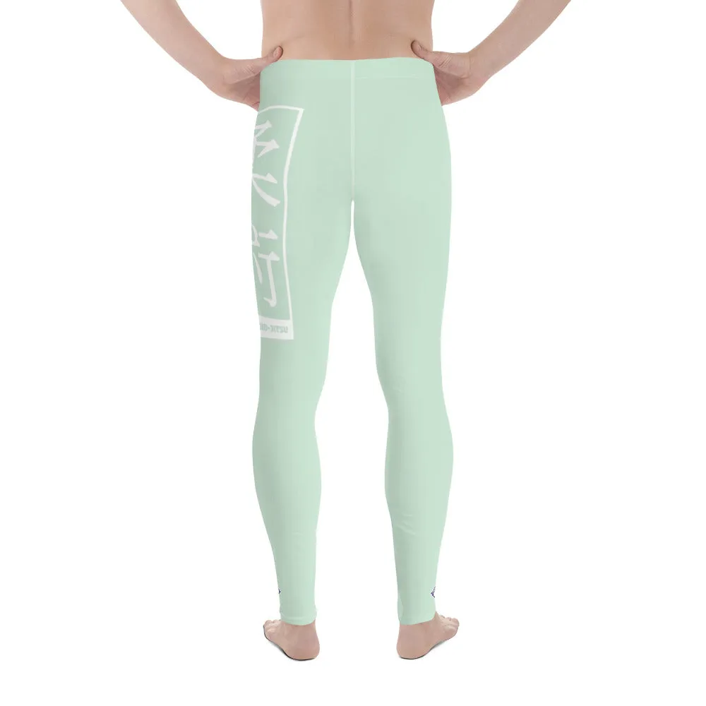 Men's Athletic Workout Leggings For Jiu Jitsu 011 - Surf Crest