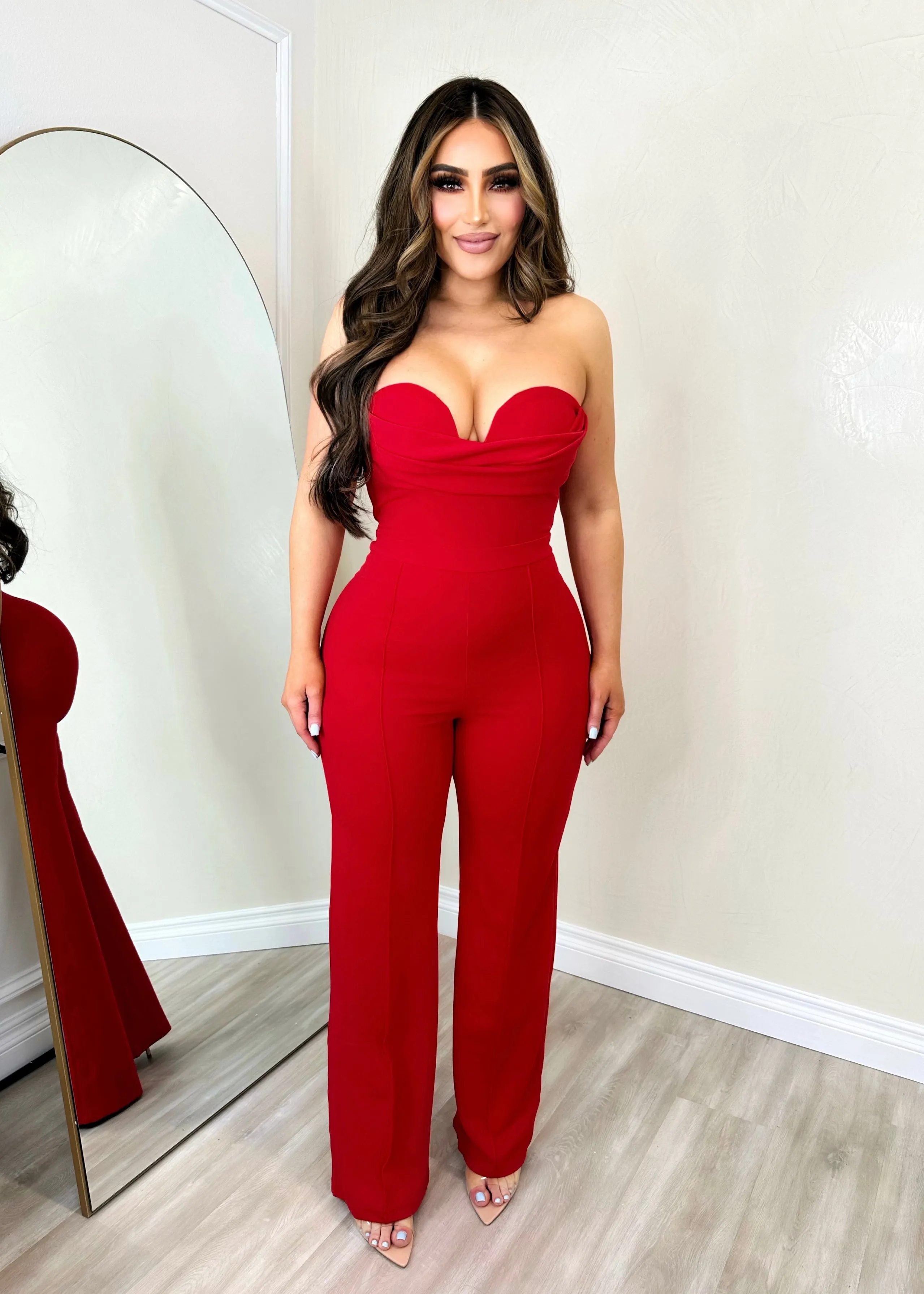 New Attitude Jumpsuit Red