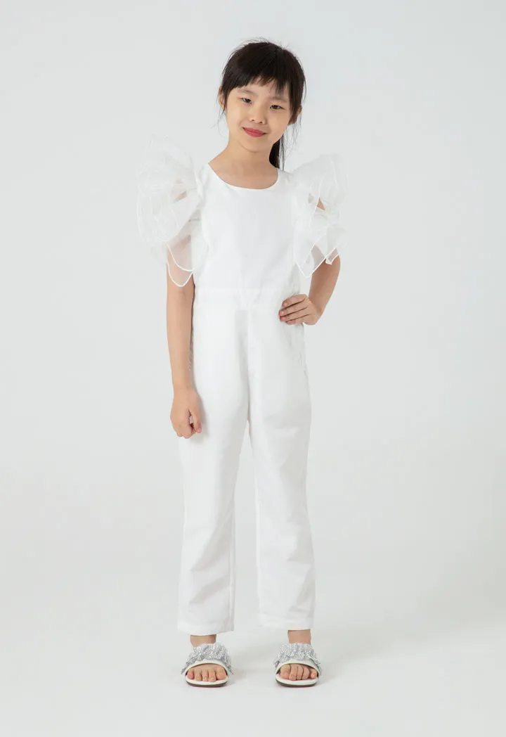 Organza Butterfly Sleeve Jumpsuit