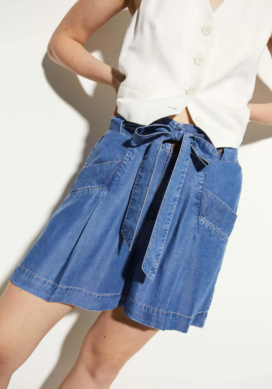 Paper Bag Bermuda Shorts