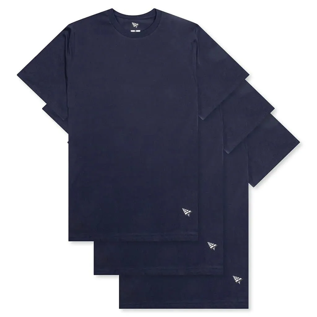 Paper Planes Essential 3 Pack Tees (Navy)