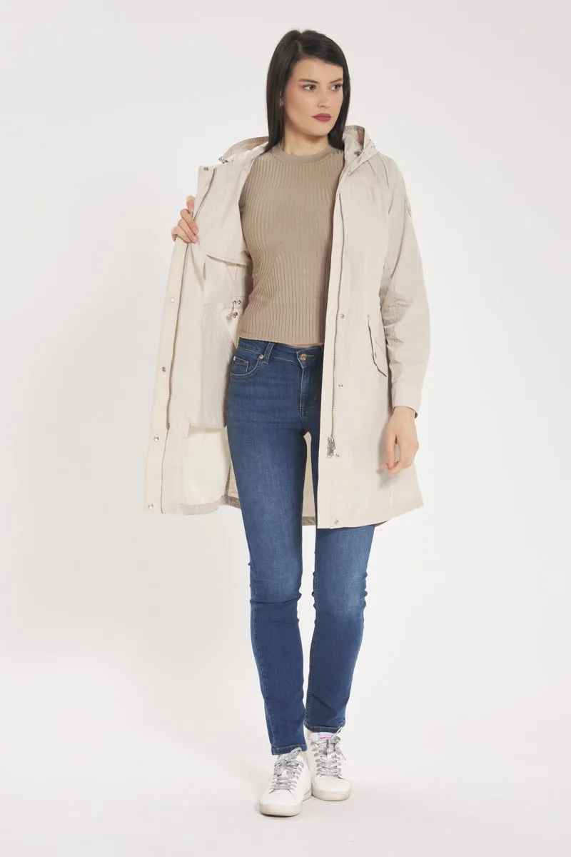 Parka Donna Beige