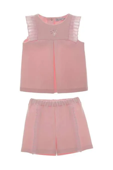 Patachou Top & Shorts Set Pink