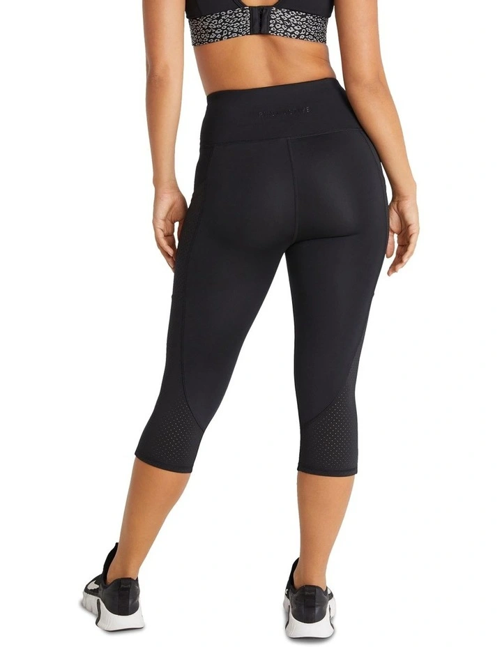 Pocket 3/4 Tights in Black