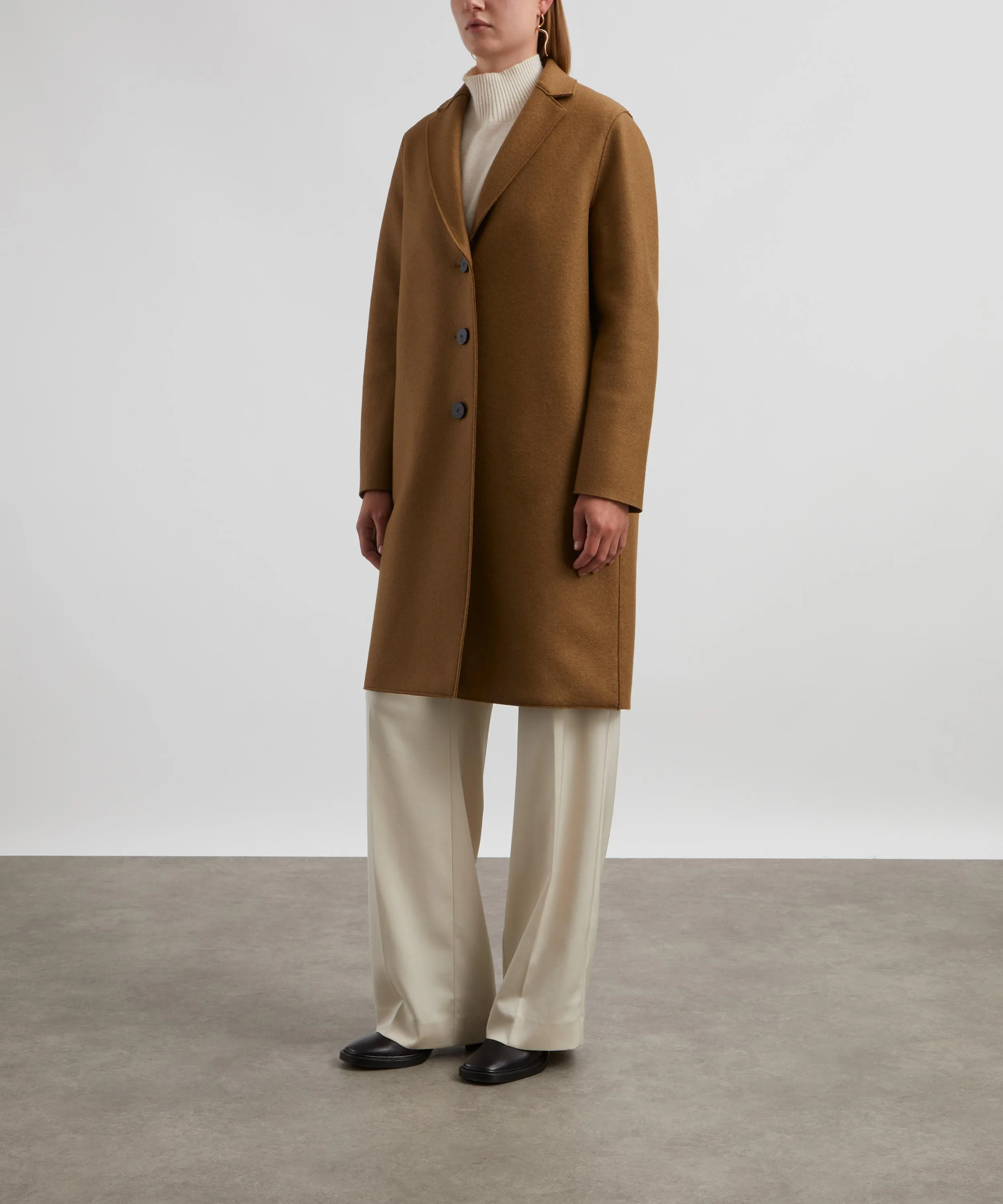 Pressed Wool Overcoat